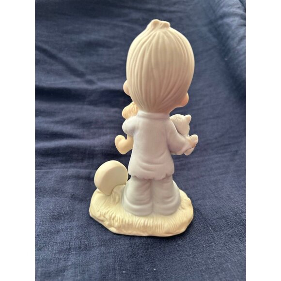 Precious Moments- boy with pets | Blessed are the Peacemakers - Picture 2 of 3